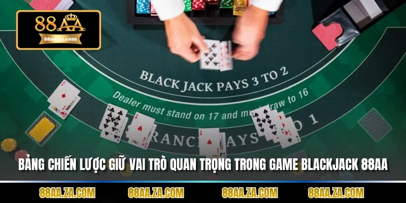 Bảng chiến lược cơ bản giữ vai trò quan trọng trong game Blackjack 88AA