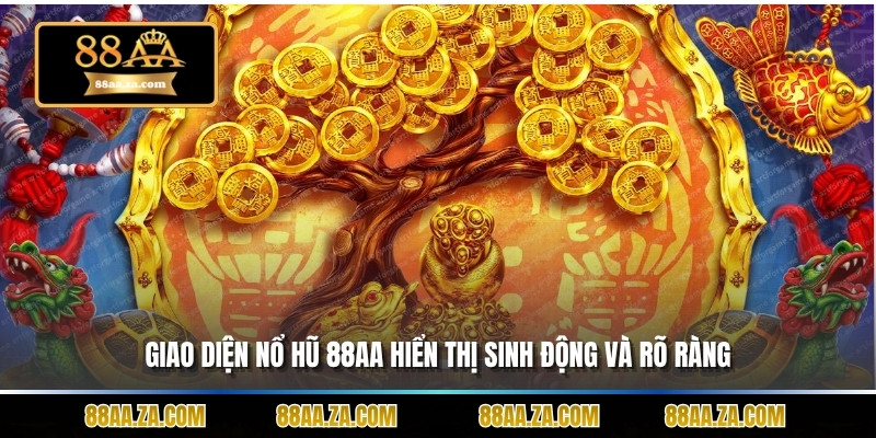 Giao diện nổ hũ 88aa hiển thị sinh động và rõ ràng.