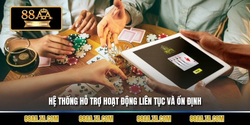 Hệ thống hỗ trợ hoạt động liên tục và ổn định.