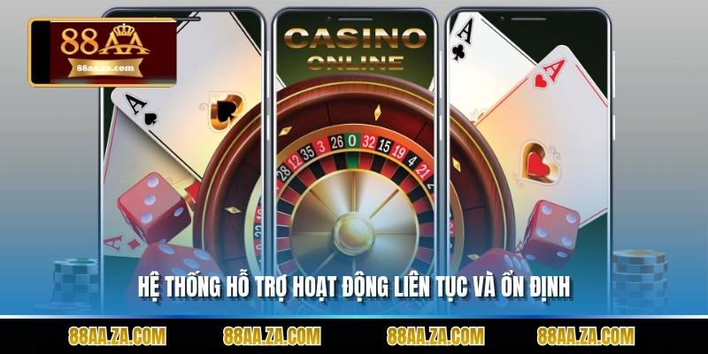 Hệ thống hỗ trợ hoạt động liên tục và ổn định.